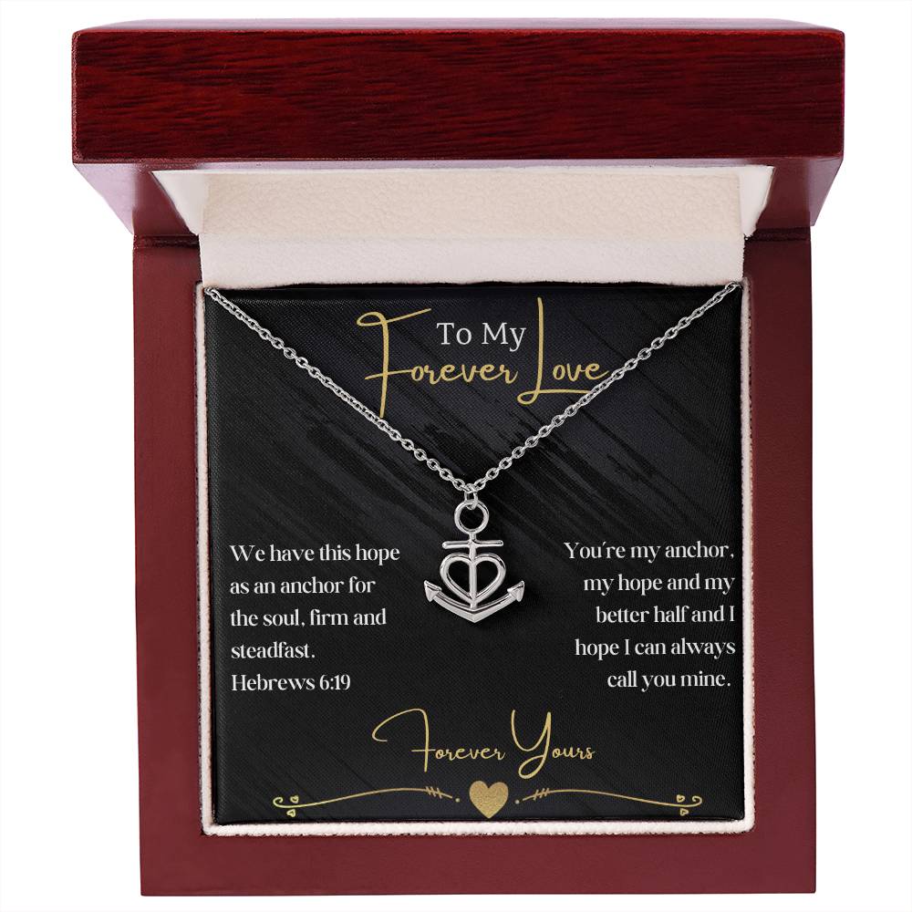 My Forever Love- Anchor Necklace