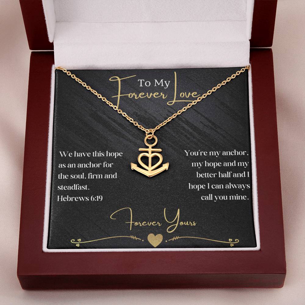 My Forever Love- Anchor Necklace