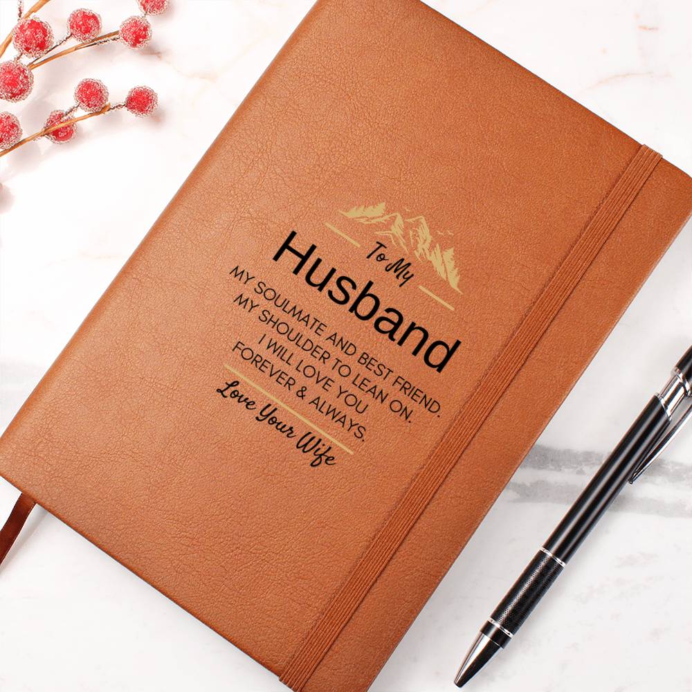 To My Husband - Leather Journal