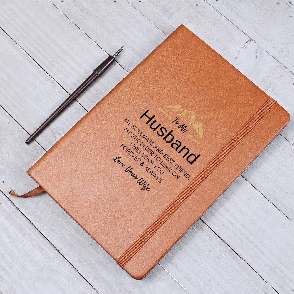 To My Husband - Leather Journal