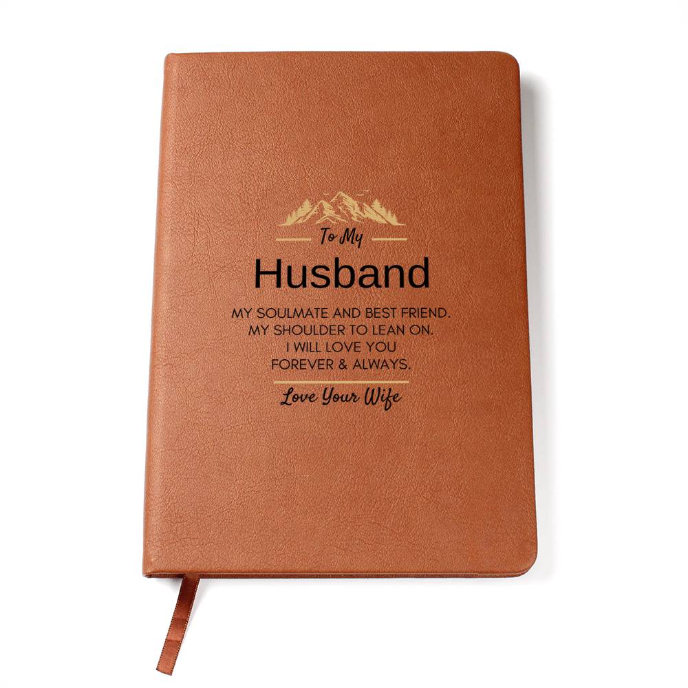 To My Husband - Leather Journal