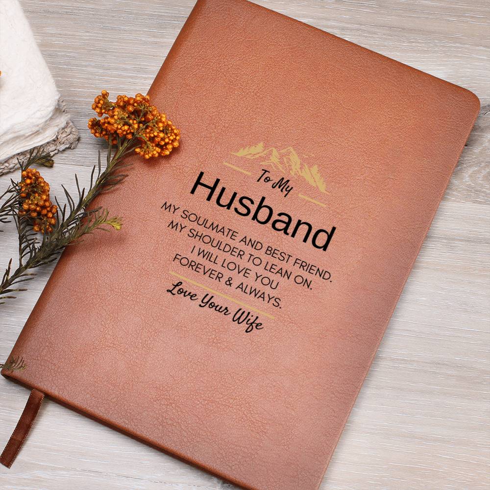 To My Husband - Leather Journal