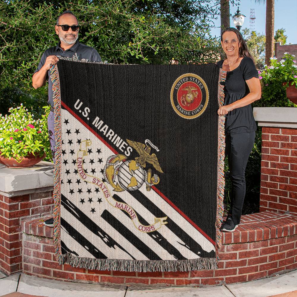 U.S. MARINES ( Semper Fi) - Heirloom Woven Blanket