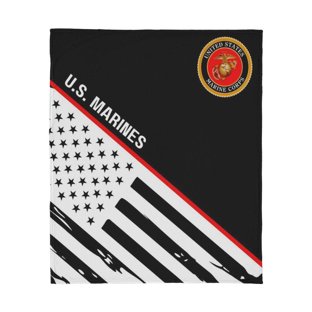 U.S. MARINES-Jersey Fleece Blanket