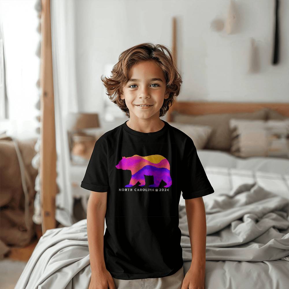 Pink Bear Kids Shirt- Support NC (100% Donation)