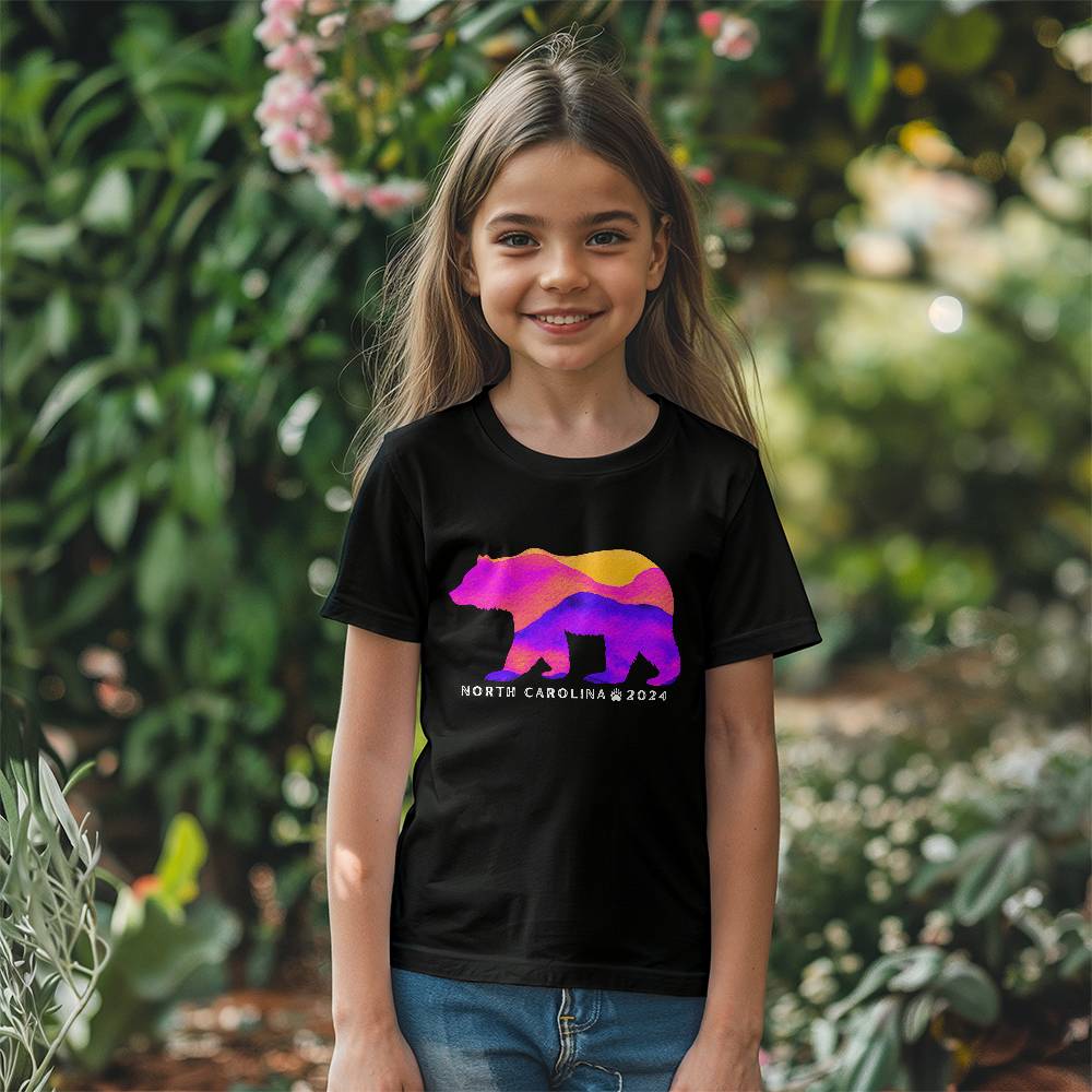 Pink Bear Kids Shirt- Support NC (100% Donation)