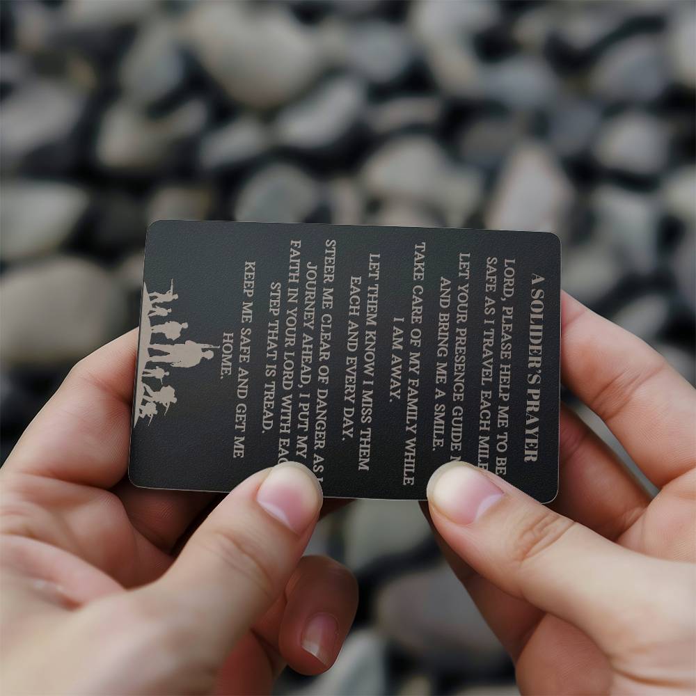 A Soldier's Prayer - Metal Wallet Card