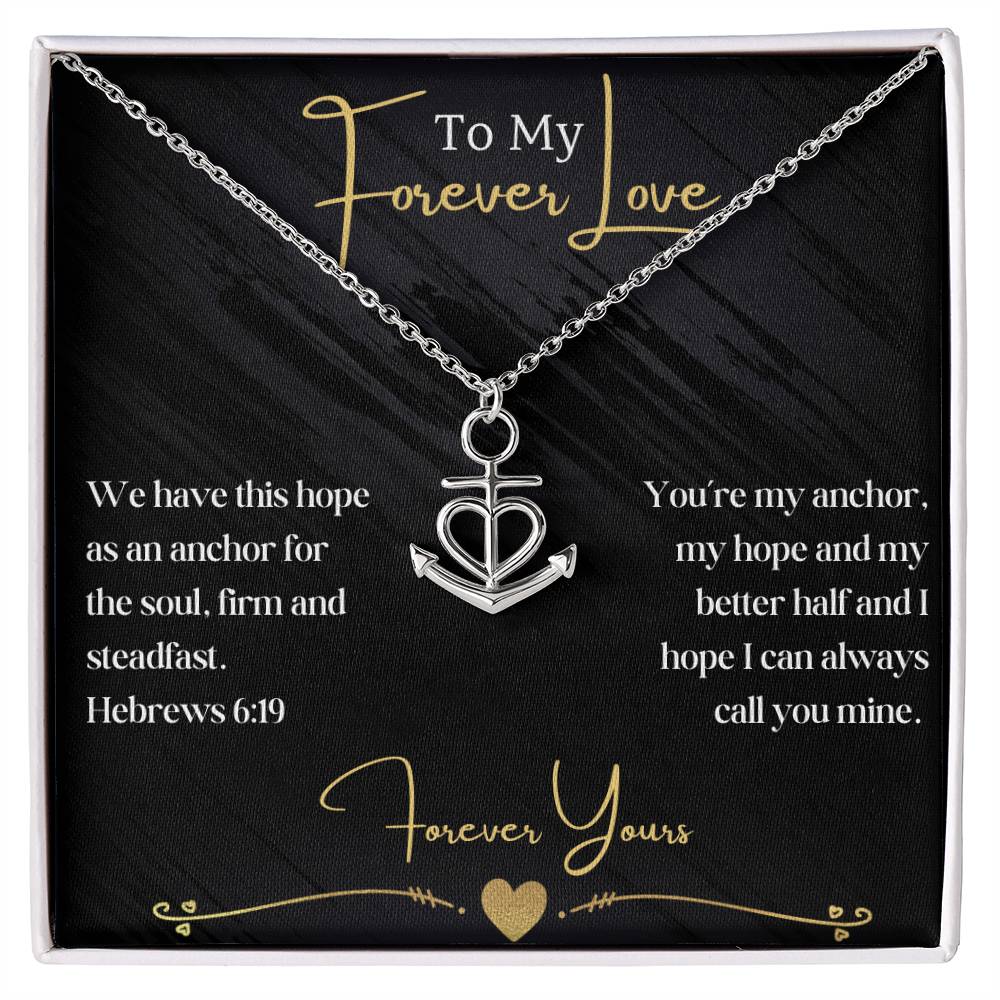 My Forever Love- Anchor Necklace