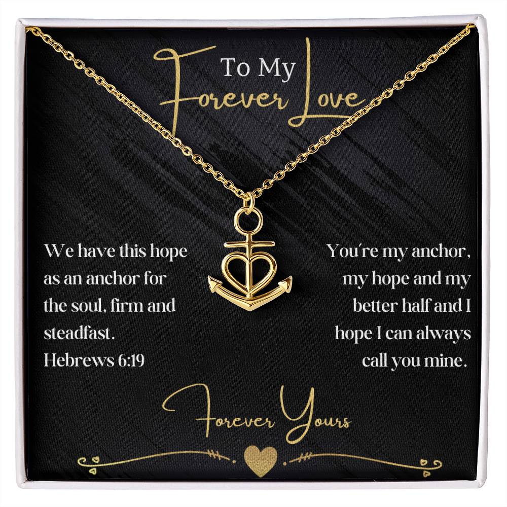 My Forever Love- Anchor Necklace