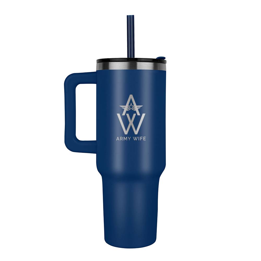 Army Wife Monogrammed Tumbler