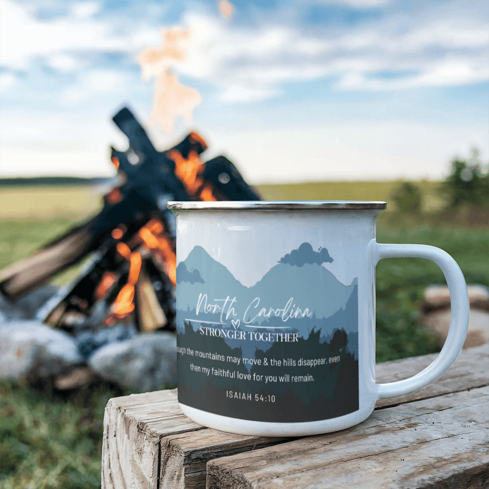 Stronger Together - Camping Mug - Support NC (100% Donation)