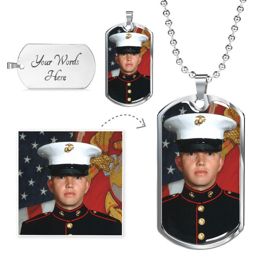 Dog Tag - Photo Upload and Engraved Text